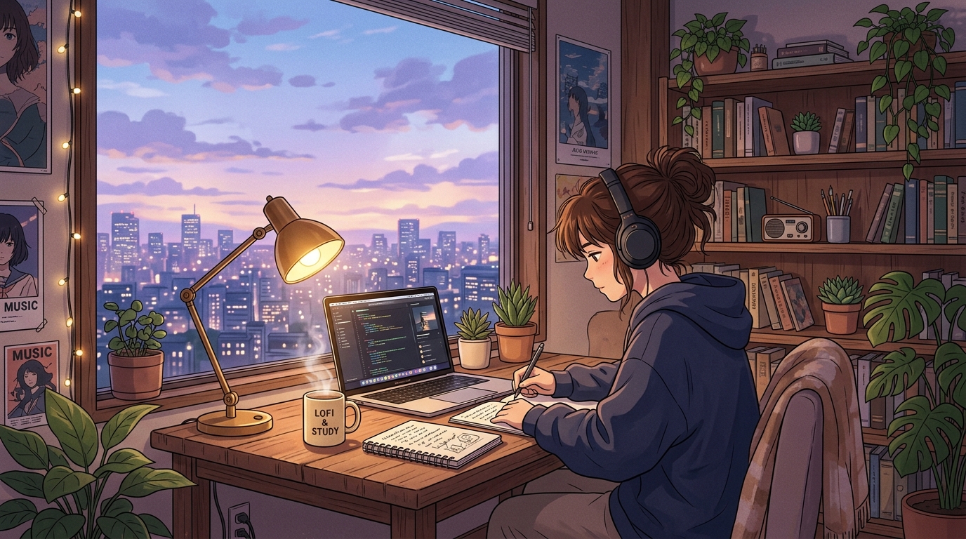 Cozy Lo-Fi Study Room